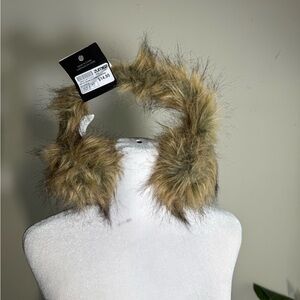 Zumiez Brown Faux Fur Earmuffs